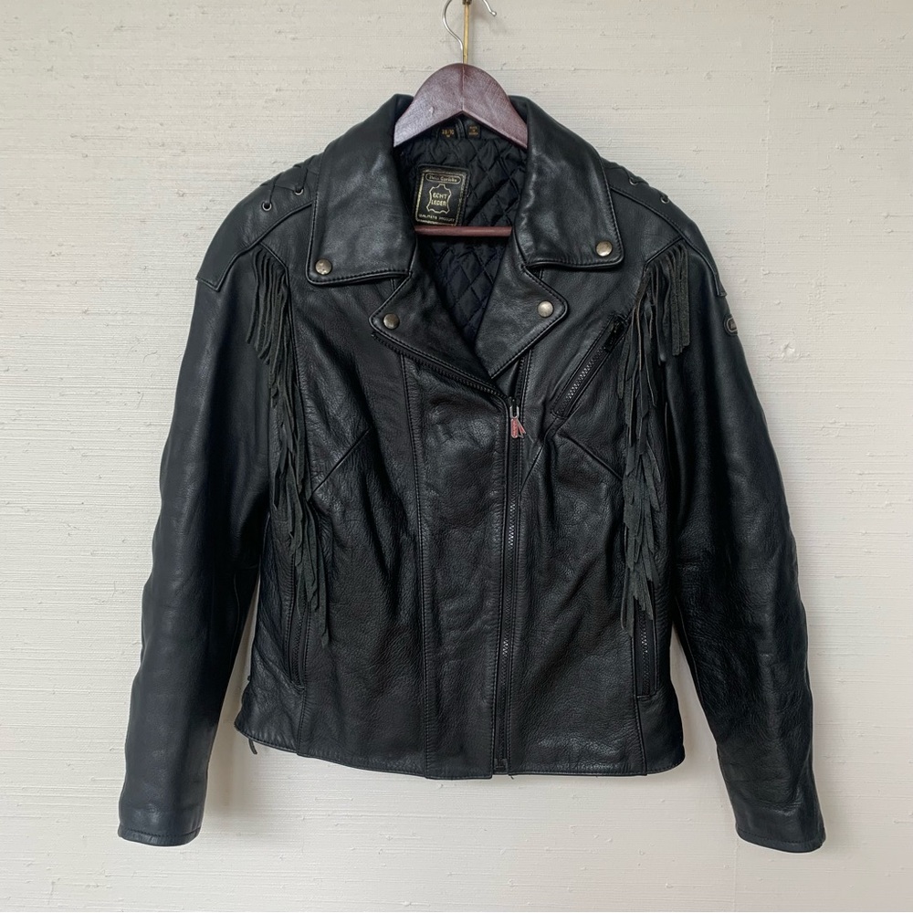 Vintage Hein Gericke Genuine Leather Biker Jacket